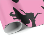 人魚のひいさま、船の白黒のサンダーコーブ ラッピングペーパー (ロールコーナー)