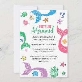 人魚のようにかわいいハプニングパーティー 招待状