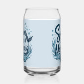 人魚のように泳お洒落ぐ海引用文 ガラス缶 (右)