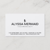 人魚のアイコン 名刺 (裏面)