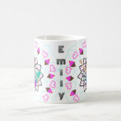 人魚のアイスクリームのプリンセスのパーソナライズなコーヒー茶 コーヒーマグカップ (中央)