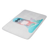 人魚のイラストレーション バスマット (アングル)