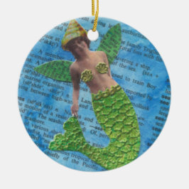人魚のオーナメント セラミックオーナメント