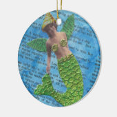 人魚のオーナメント セラミックオーナメント (左)