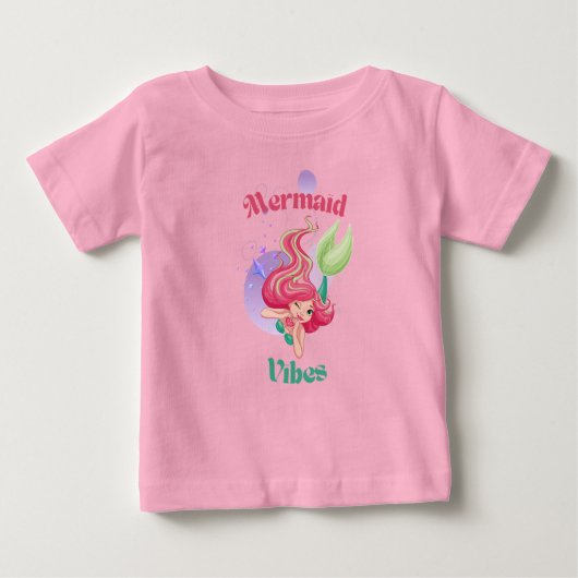 人魚のオーラ 幼児Tシャツ ベビーTシャツ (正面)