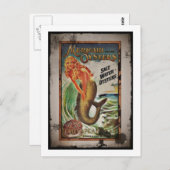 人魚のカキの女の子 ポストカード (正面/裏面)