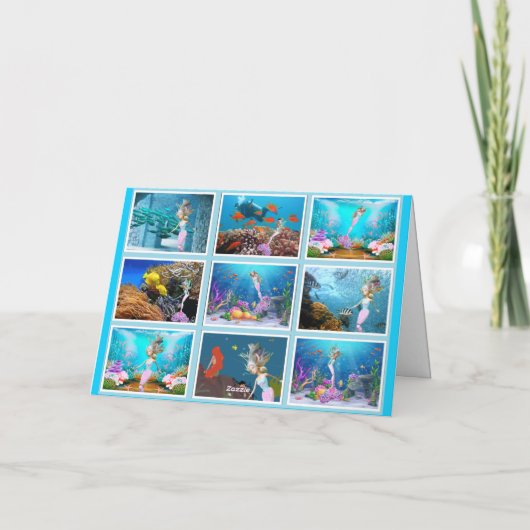 人魚のカード サンキューカード (裏面)