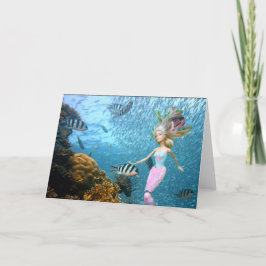 人魚のカード サンキューカード