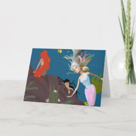 人魚のカード サンキューカード