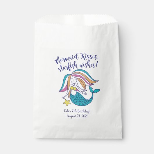 人魚のキスの白い好意のバッグ フェイバーバッグ (正面)