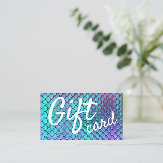人魚のギフト券 名刺 (スタンド正面)