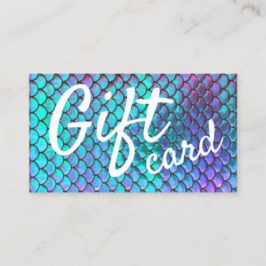 人魚のギフト券 名刺 (正面)