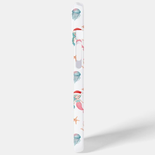 人魚のクリスマスパターン Case-Mate iPhoneケース (裏面 / 左)
