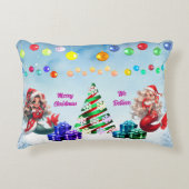 人魚のクリスマス アクセントクッション (正面)
