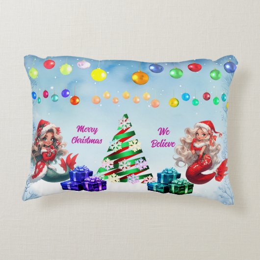 人魚のクリスマス アクセントクッション (裏面)