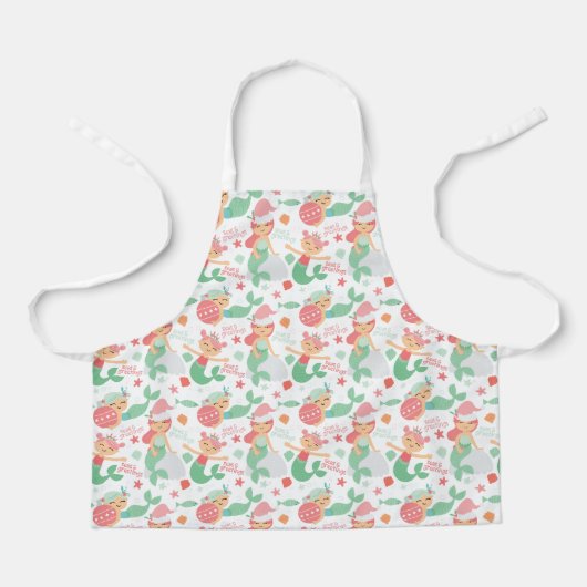 人魚のクリスマス エプロン (正面)