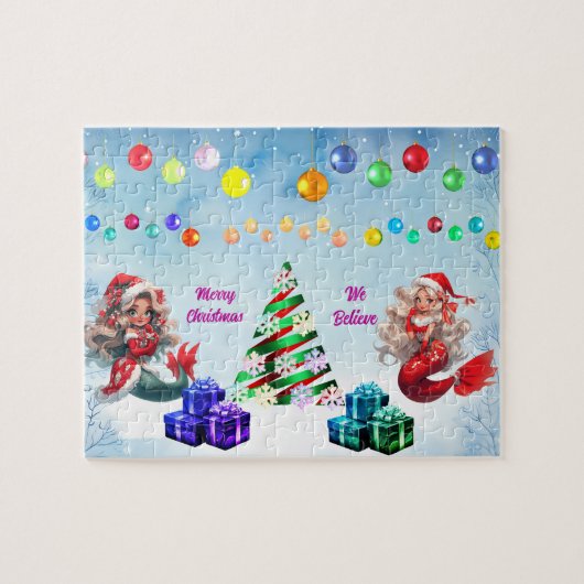 人魚のクリスマス ジグソーパズル (横)
