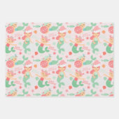 人魚のクリスマス ラッピングペーパーシート (正面)