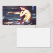 人魚のジョン・ウィリアム・ウォーターハウス 名刺 (正面/裏面)