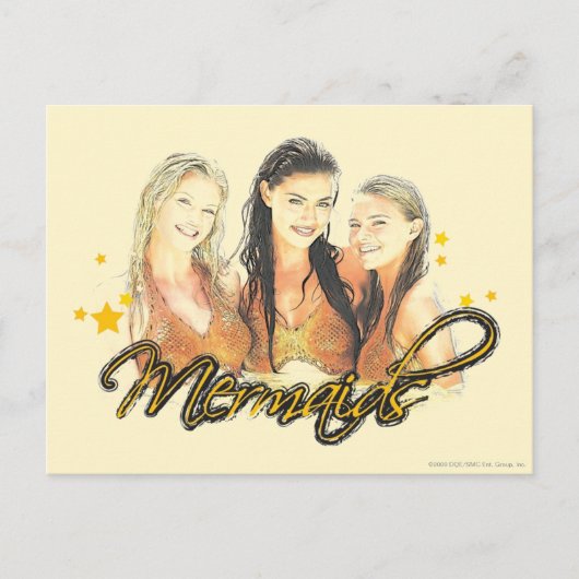 人魚のスケッチ ポストカード (正面)