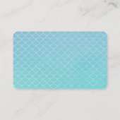 人魚のスケールおよび金ゴールドの名刺 名刺 (裏面)