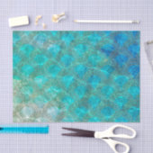 人魚のスケールのビーチの夏水海のおもしろい 薄葉紙 (クラフト)