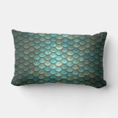 人魚のスケールの投球のLumbarの枕 ランバークッション (裏面)