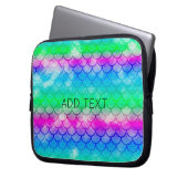 人魚のスタイル色の三層 ラップトップスリーブ (正面左)