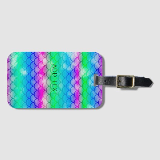 人魚のスタイル ラゲッジタグ (正面横)