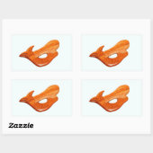 人魚のステッカー 長方形シール (シート)