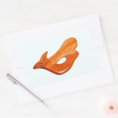 人魚のステッカー 長方形シール (封筒)