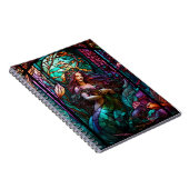 人魚のステンドグラス、海の下、教会 ノートブック (右側)