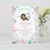 人魚のスプラッシュ アンダーザシー プールパーティー 誕生日 招待状 (スタンド正面)