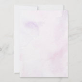 人魚のスプラッシュ・スプラッシュ 4歳の誕生日パーティー 招待状 (裏面)