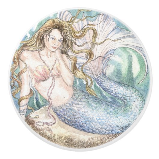 人魚のセラミックノブ セラミックノブ (正面)