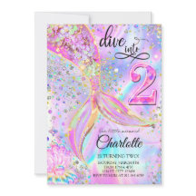 人魚のダイブ 2歳の誕生日パーティー