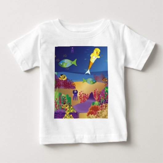 人魚のダニィTシャツ ベビーTシャツ (正面)