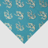 人魚のティール（緑がかった色） 薄葉紙 (詳細)