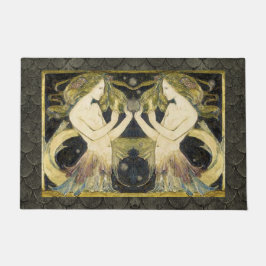 人魚のドア・マット ドアマット