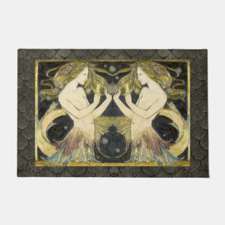 人魚のドア・マット ドアマット