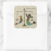 人魚のハート スクエアシール (バッグ)