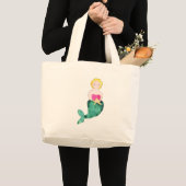 人魚のバッグ ラージトートバッグ (正面(商品))