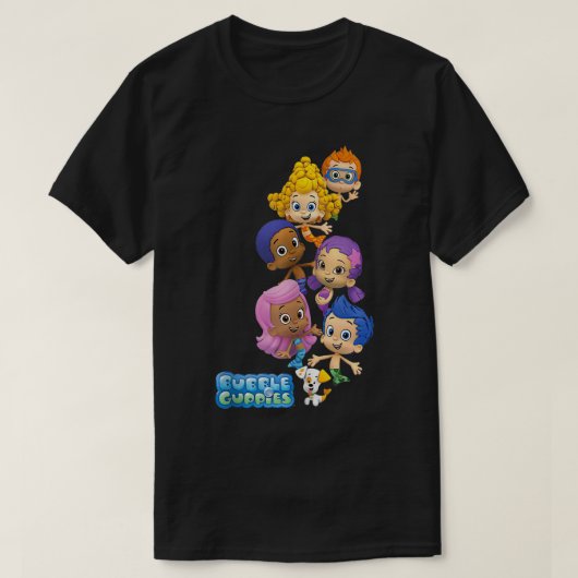 人魚のバブルグッピー派 Tシャツ (デザイン正面)