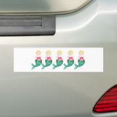 人魚のバンパーステッカー バンパーステッカー (車上)