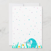 人魚のバースデーパーティ招待状 招待状 (裏面)