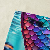 人魚のパーソナライズされた尾 ビーチタオル (インサイチュ)