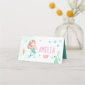 人魚のパーティーの食べ物 プレイスカード (裏面)