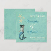 人魚のビーチの沿岸保存日付 セーブザデート (正面/裏面)