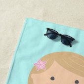 人魚のビーチタオル|の金髪 ビーチタオル (インサイチュ)