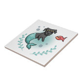 人魚のピット・ブル タイル (側面)